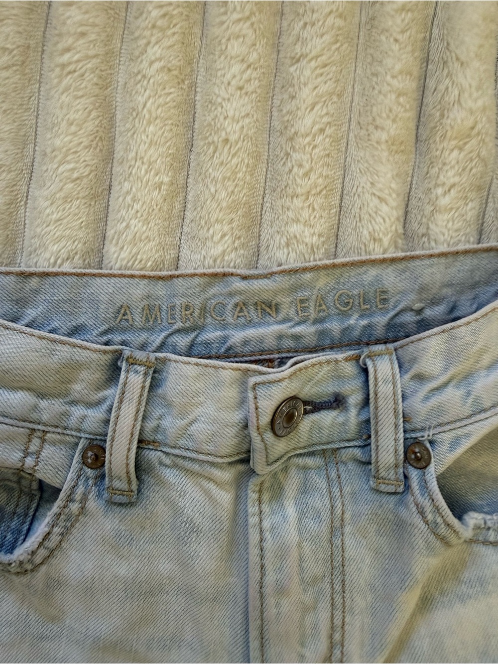 American Eagle Outfitters Men's Pale Blue Slim Jeans